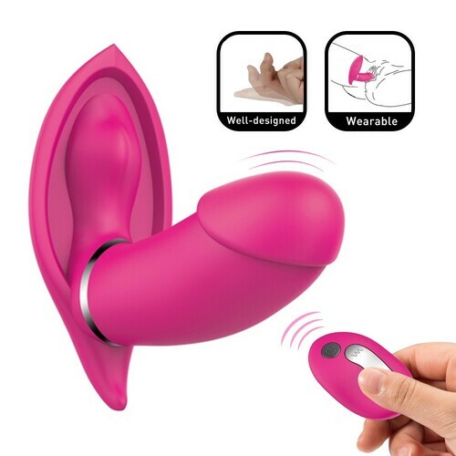 Double Motors Remote Control Wearable Vibrator USB Rechargeable