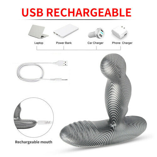 Intelligent Rotations Stimulating Perineum Heating 16 Vibration Modes Remote Prostate Massager