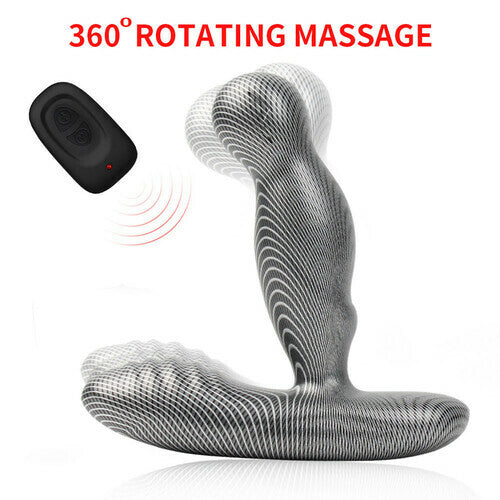 Intelligent Rotations Stimulating Perineum Heating 16 Vibration Modes Remote Prostate Massager