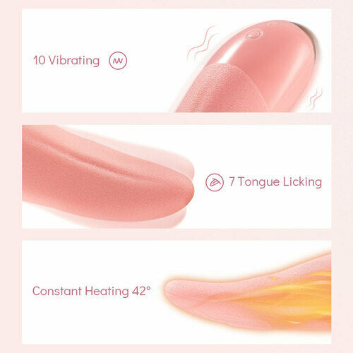 Helran-10 Vibrating &7 Tongue Licking G Spot Stimulator