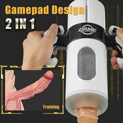 Clare Gamepad 9 Thrusting & Vibrating 2 in 1 Handheld Masturbation Cup