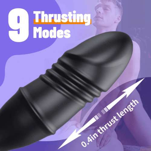 Mason - APP Control Thrusting Vibrating Prostate Massager Cock Ring with Rasied Dots