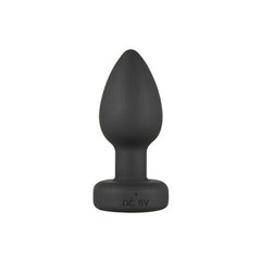 Remote Control Vibrating Training Anal Plug with Flashing Light Base