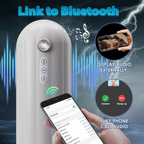 Bluetooth 10 Thrusting Vibration Heating Stepless Adjusting Male Masturbator