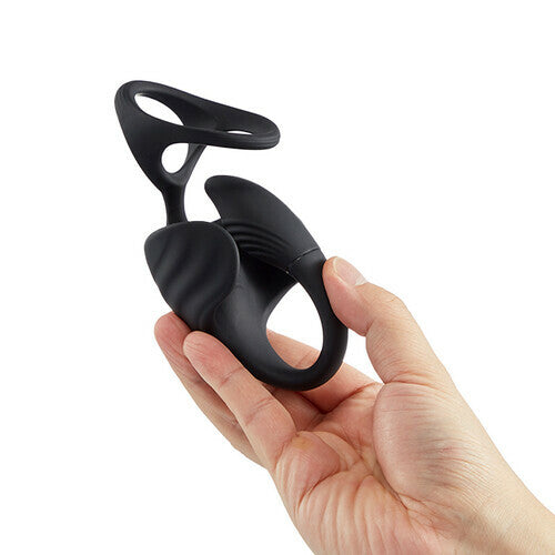 Upgraded Vibrating Cock Ring with Anal Plug