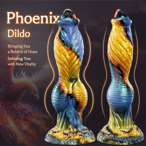 Phoenix Animal Texture 7 Thrusting Vibrating Big Sucker Monster Dildo 10.23 Inch